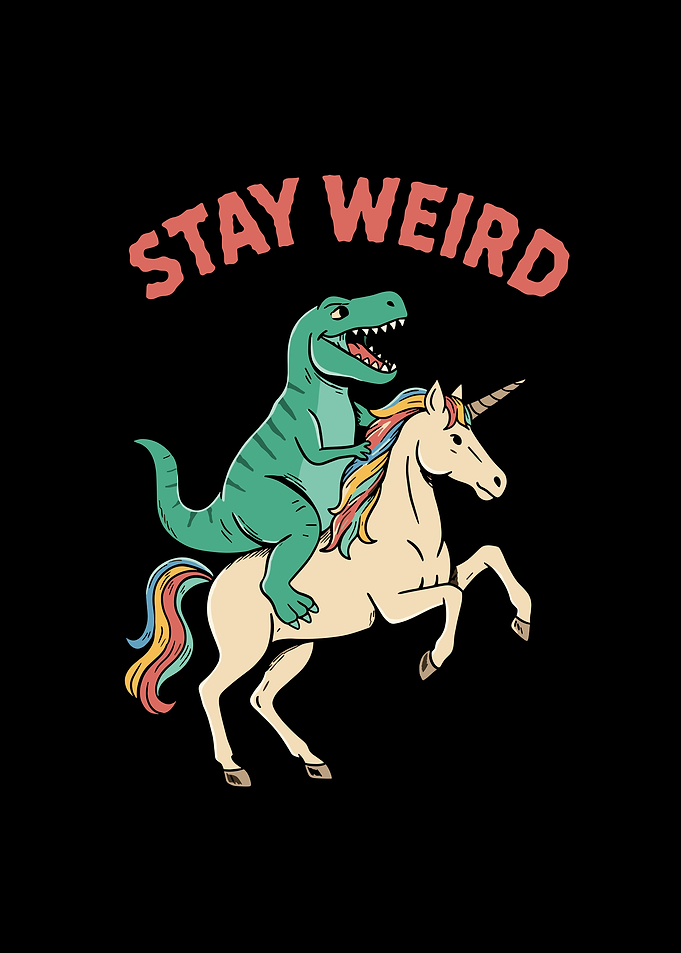 Dinosaur Riding a Unicorn