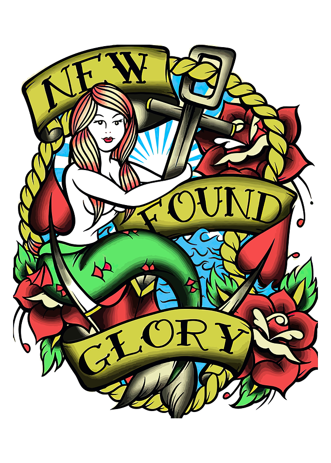 Nautical Mermaid Tattoo Design