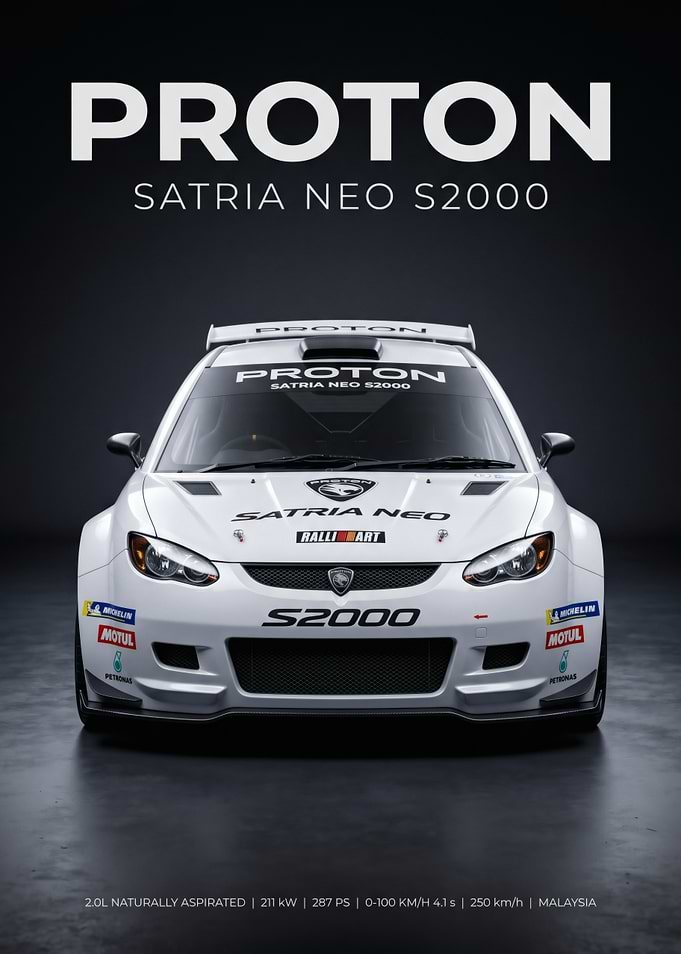 Proton Satria Neo S2000 Rally Car