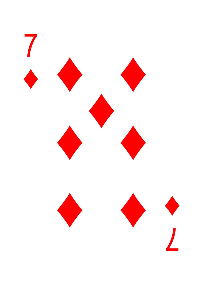 7 of Diamonds Playing Card