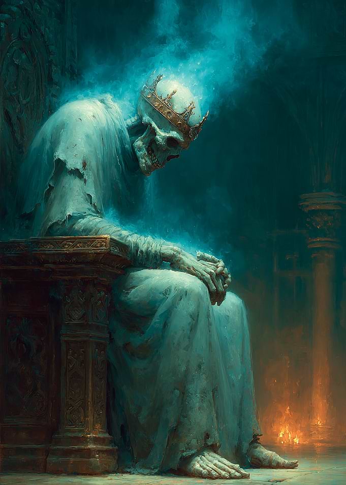 Skeleton King on Throne