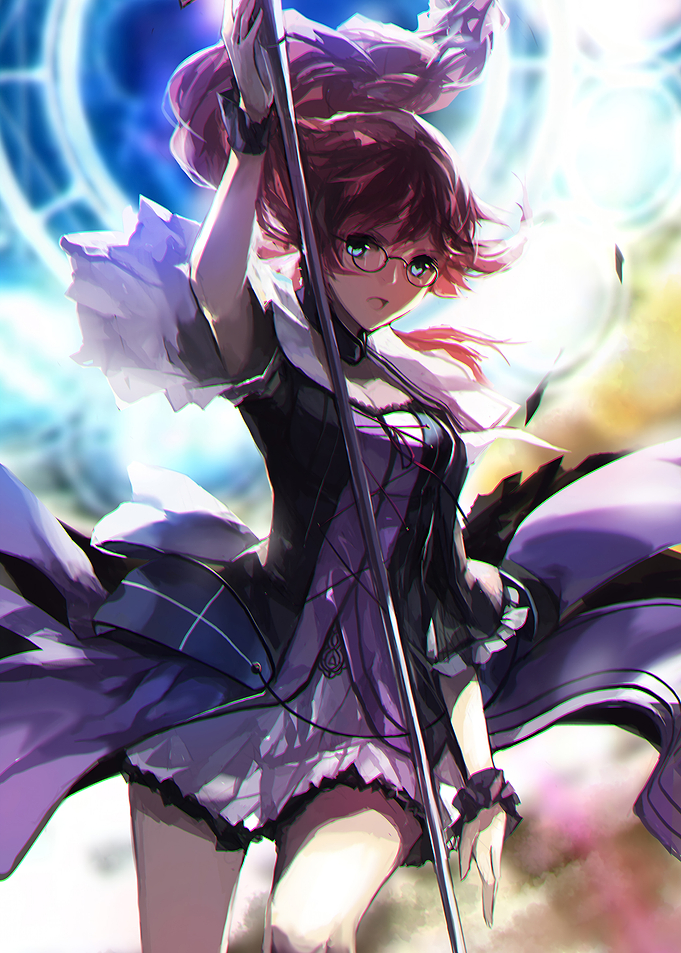 girl with staff