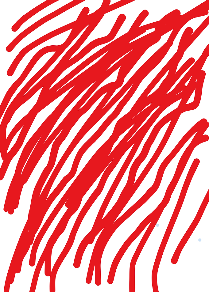 Abstract Red Scribbles