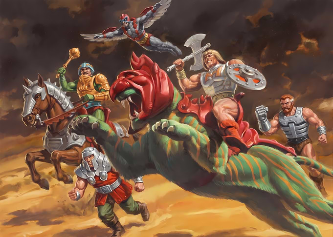He-man and Betterl Cat Masters of the Universe Battle