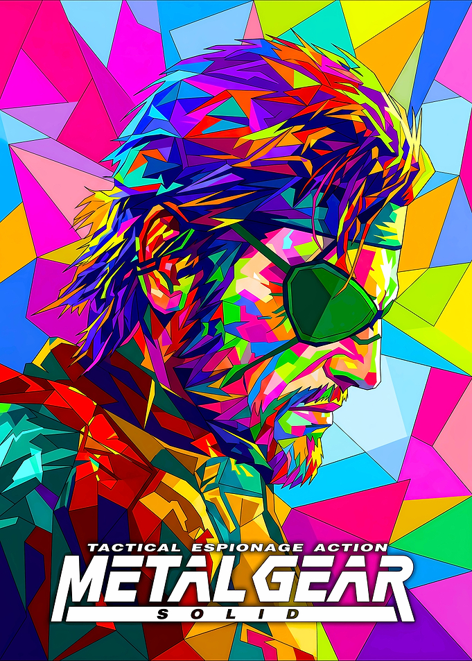 Metal Gear Solid Pop Art Poster