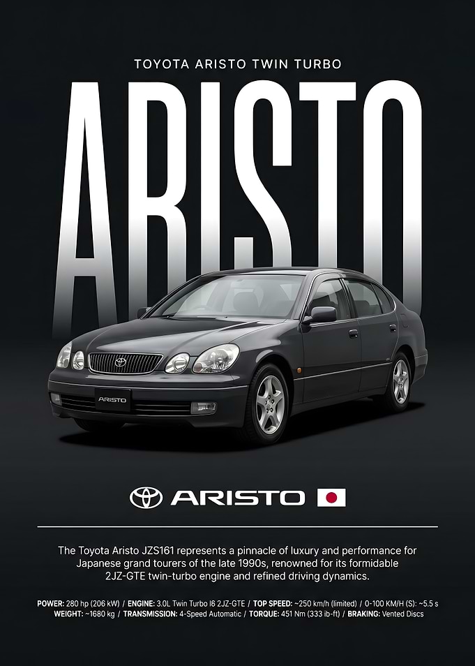 Toyota Aristo Twin Turbo Poster