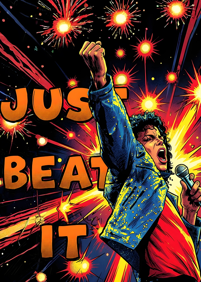 Michael Jackson 'Beat It' Poster