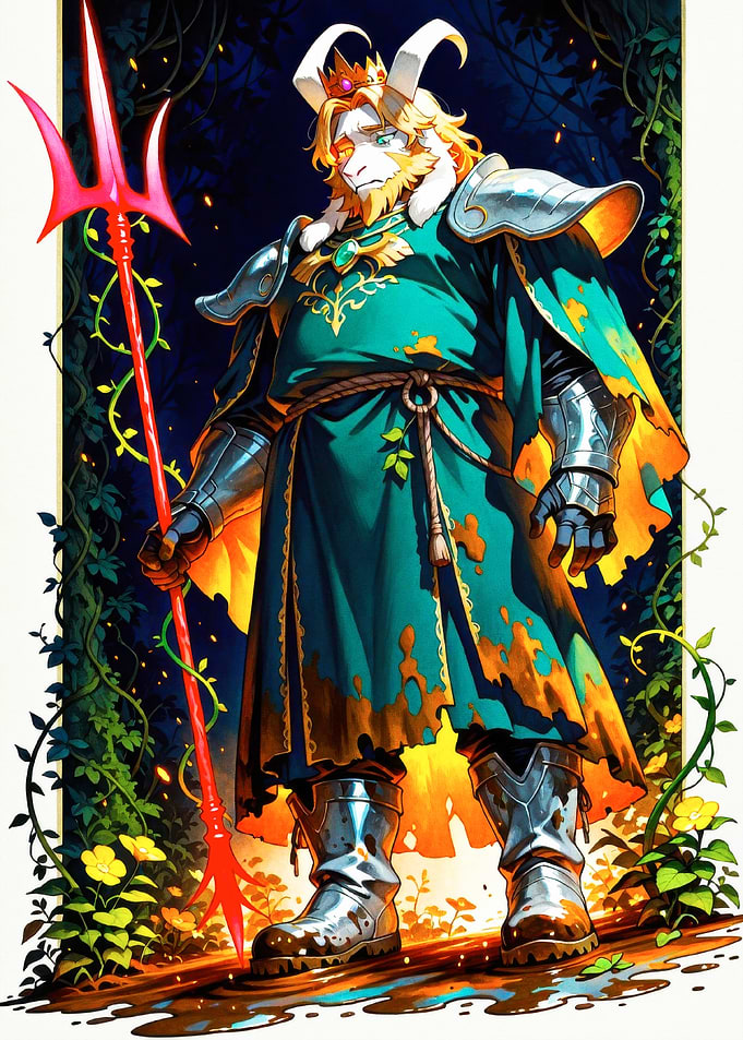 King Asriel with Trident