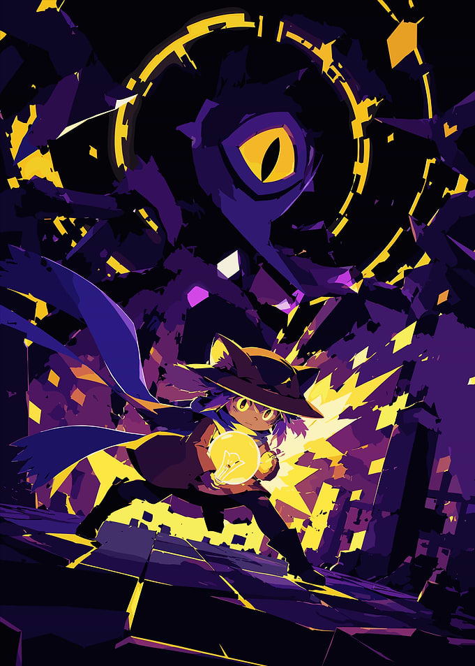 Niko holding a light bulb