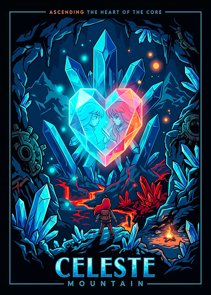 Celeste Mountain Game Art