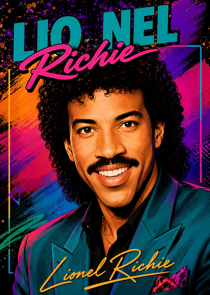 Lionel Richie Retro Portrait