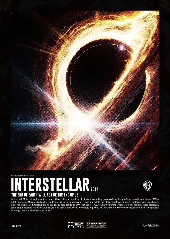 Interstellar: Black hole Movie Poster
