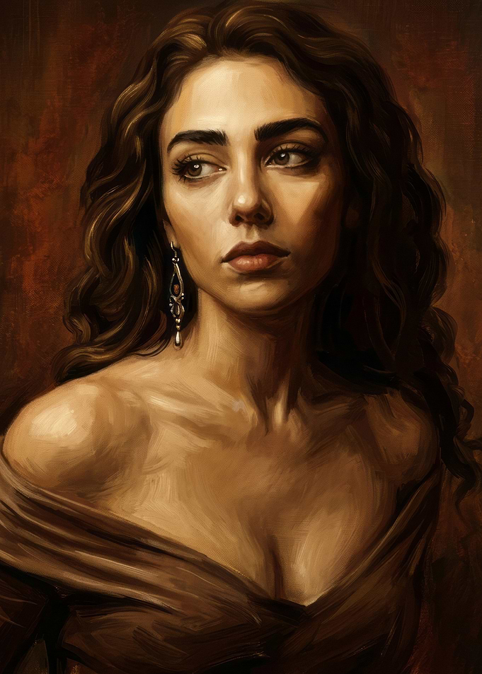 Portrait of a Woman with Dark Hair