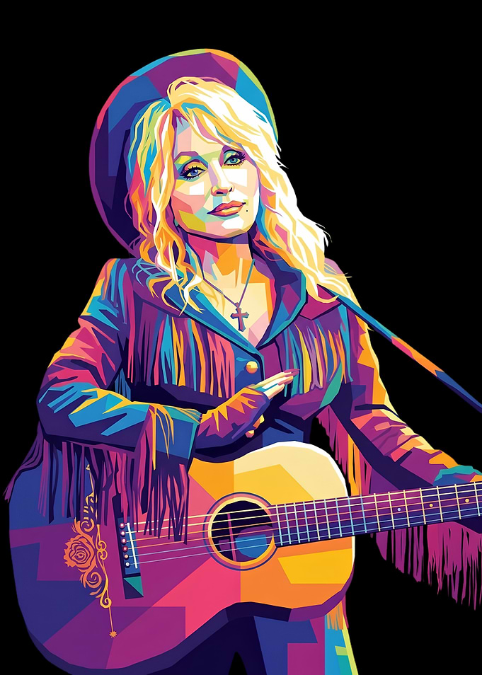 Dolly Parton Pop Art Portrait