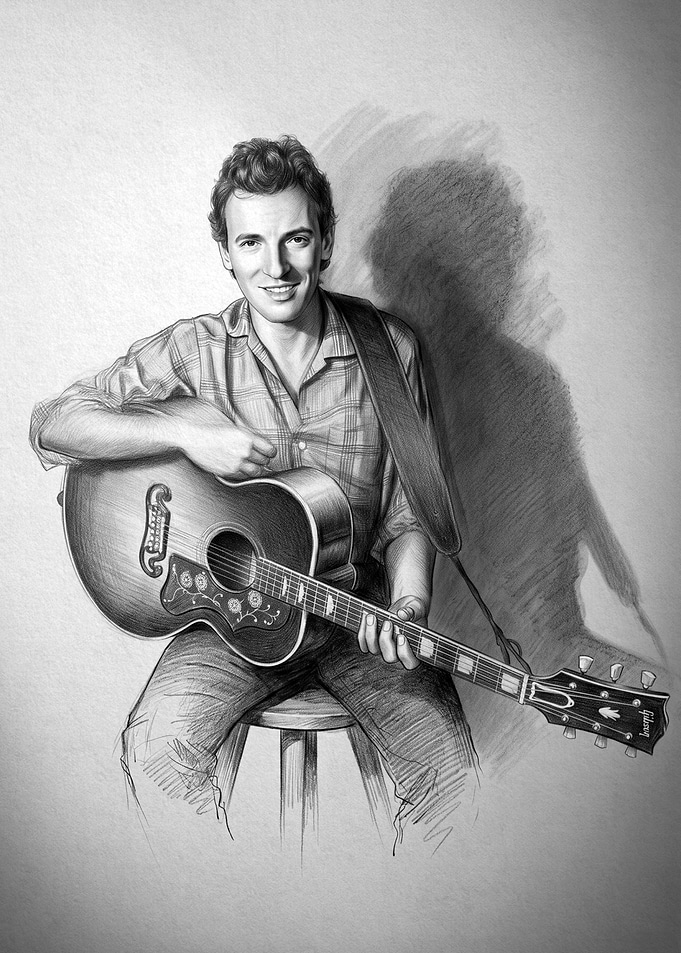 Bruce Springsteen with Guitar