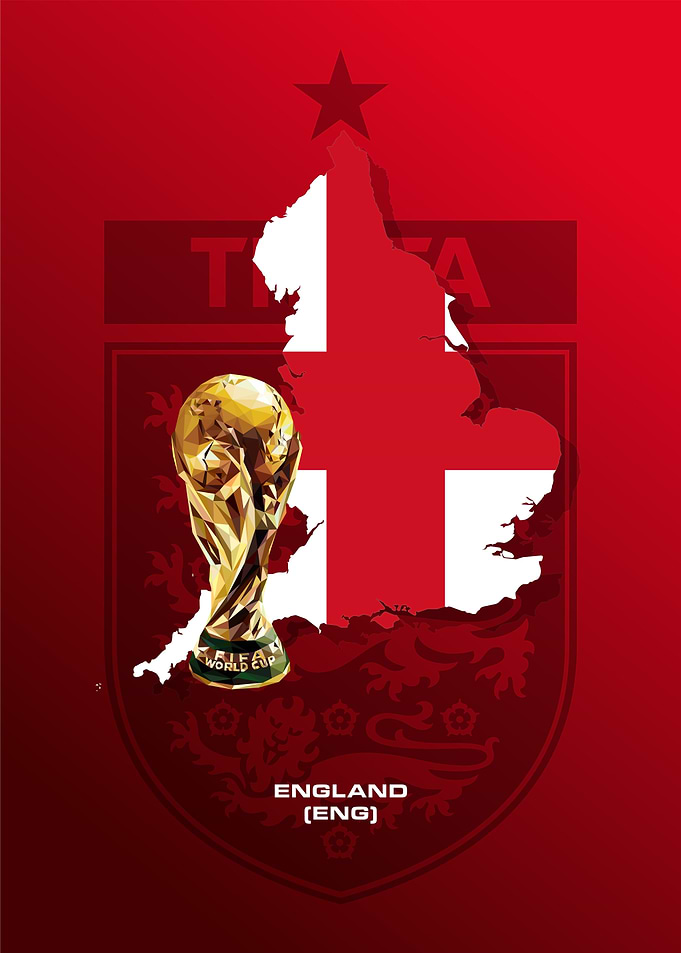 England World Cup Trophy Emblem