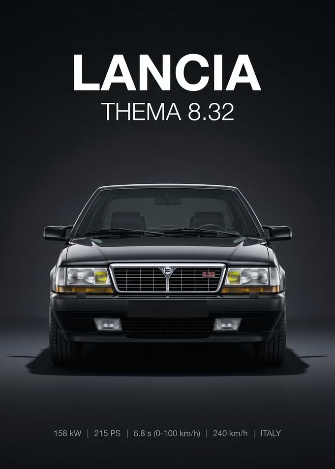 Lancia Thema 8.32 Poster