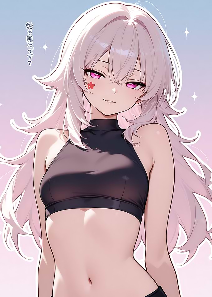 Kawaii Anime Girl In Soft Pastel Theme