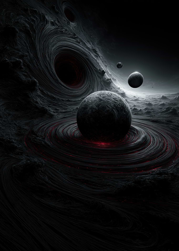 Cosmic Black Hole and Planets