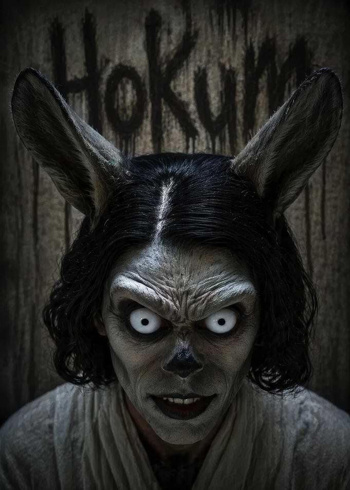 Scary Creature with Rabbit Ears