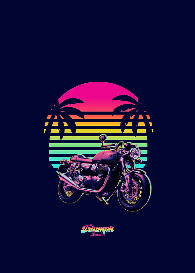 Retro triumph thruxton