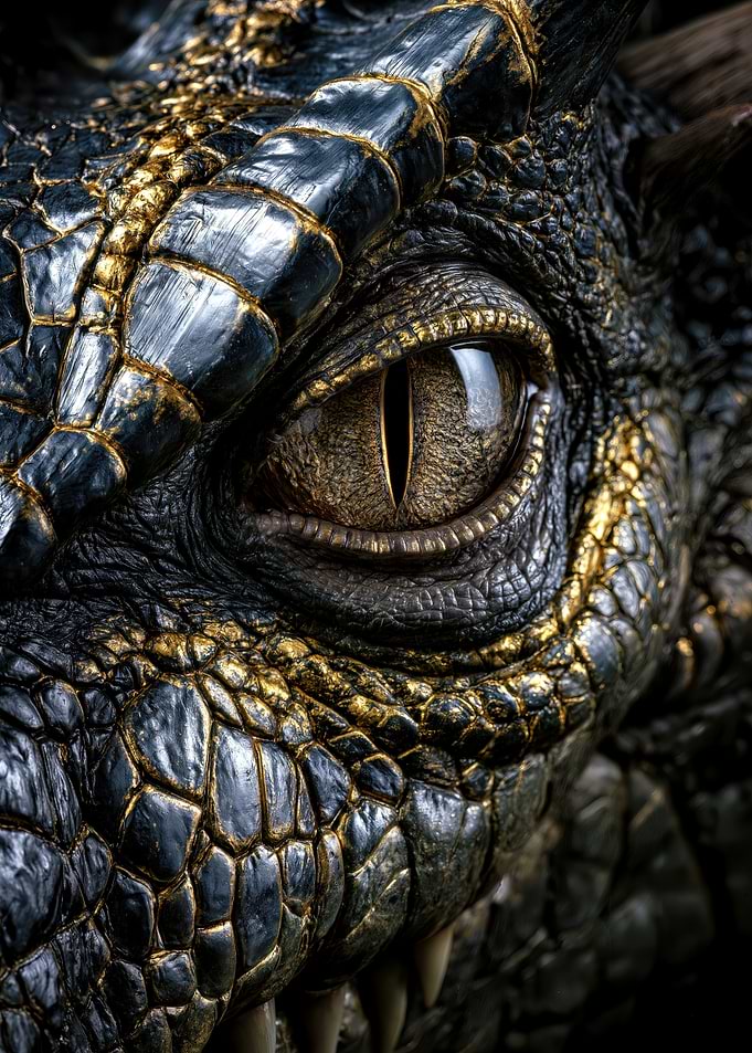 Close-up of a Dragon's Eye