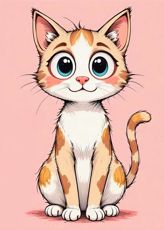 Cute Cartoon Cat