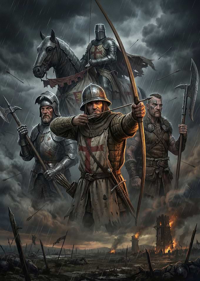 Medieval Knights in Battle