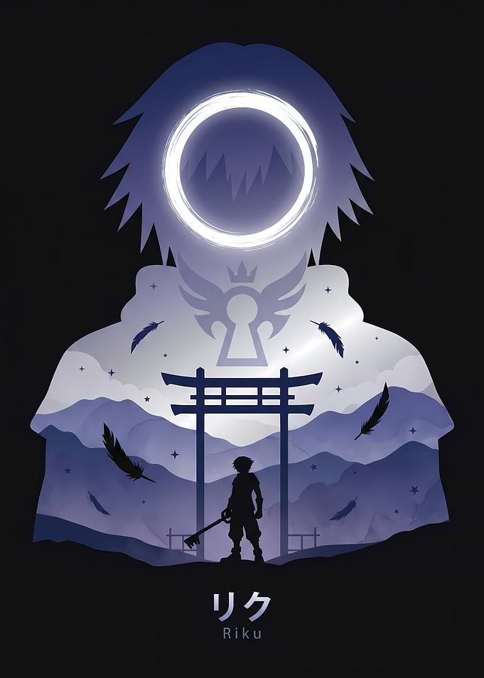 Riku Silhouette Minimalist Poster