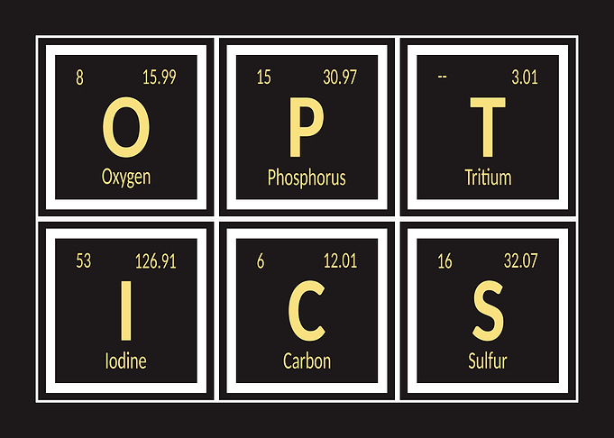 Periodic Table Elements Spell OPTICS