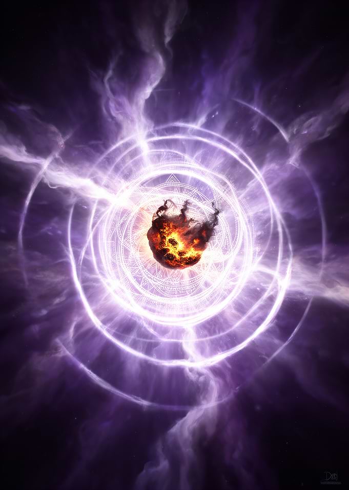 Magical Orb in Cosmic Vortex