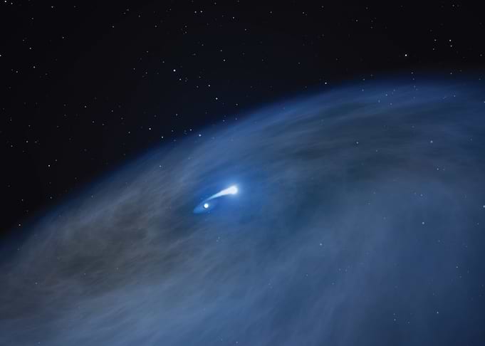 Binary Star System with Accretion Disk