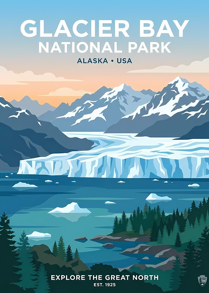 Glacier Bay National Park Poster