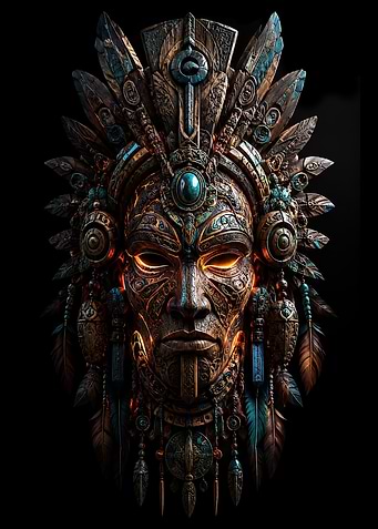 Native American Tribal Mask