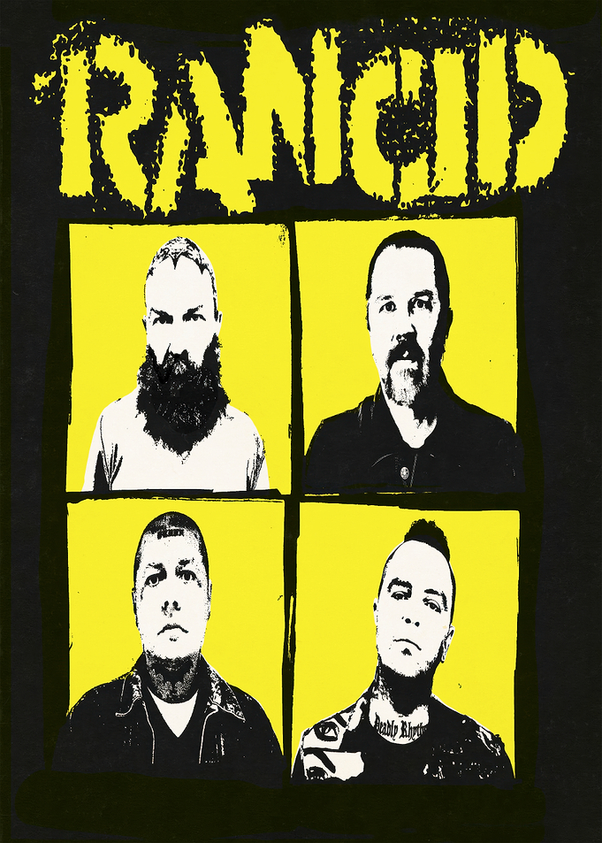 Rancid Band Members Portrait Collage