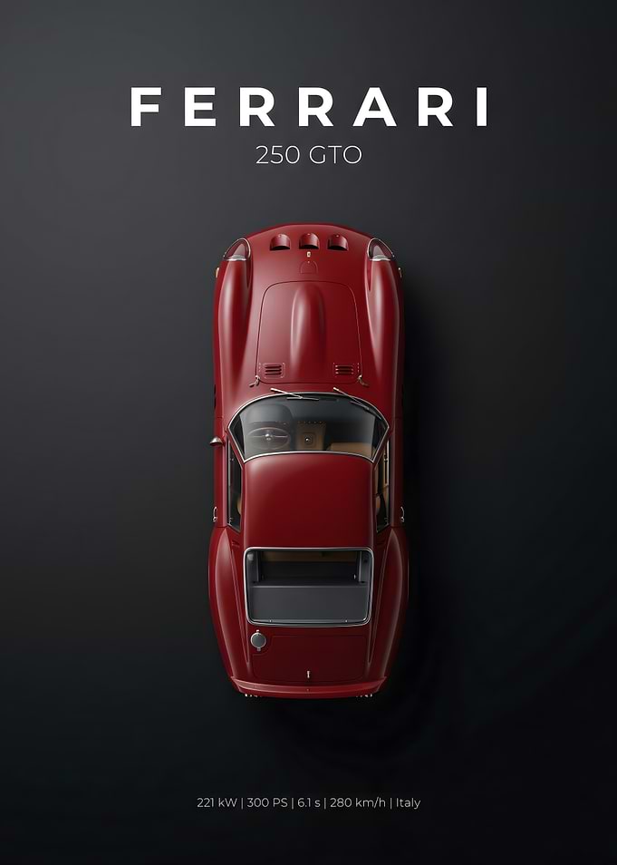 Ferrari 250 GTO Top View