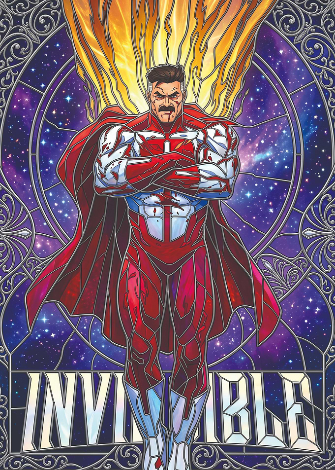 Omni-Man in Stained Glass