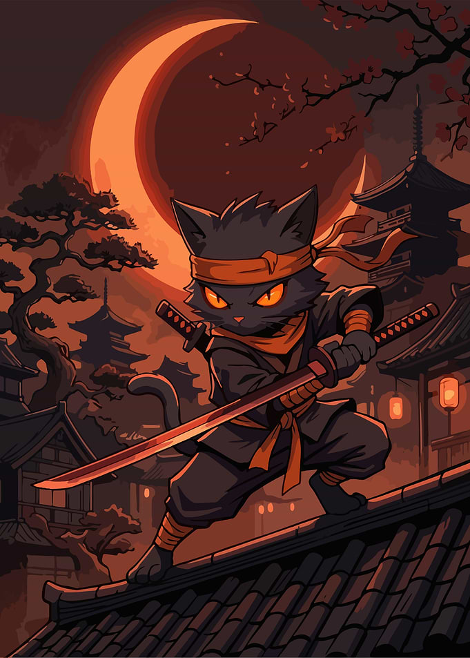 Ninja Cat Warrior