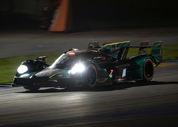 Aston Martin Valkyrie at Night