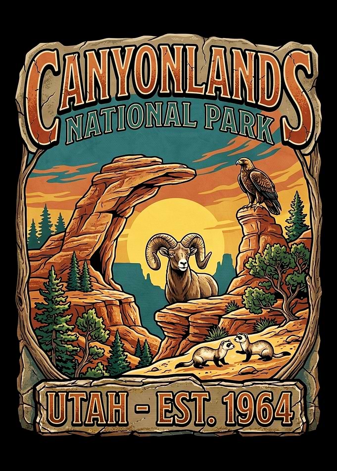 Canyonlands National Park Vintage Poster