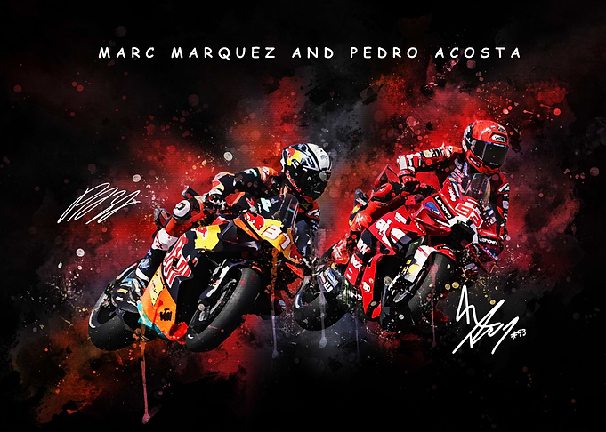 Marc Marquez and Pedro Acosta Racing