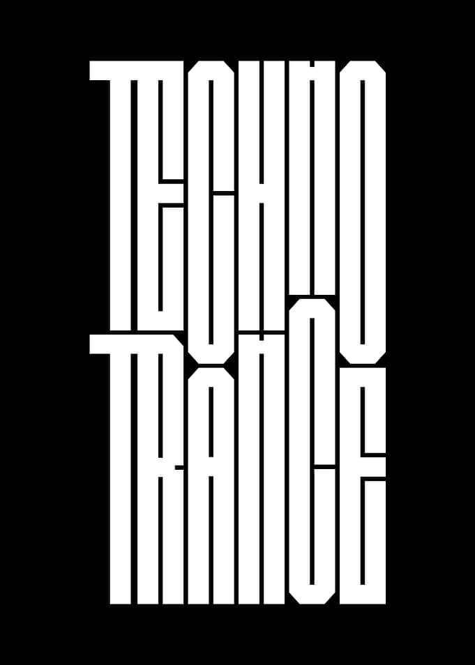 Techno Trance Text Art