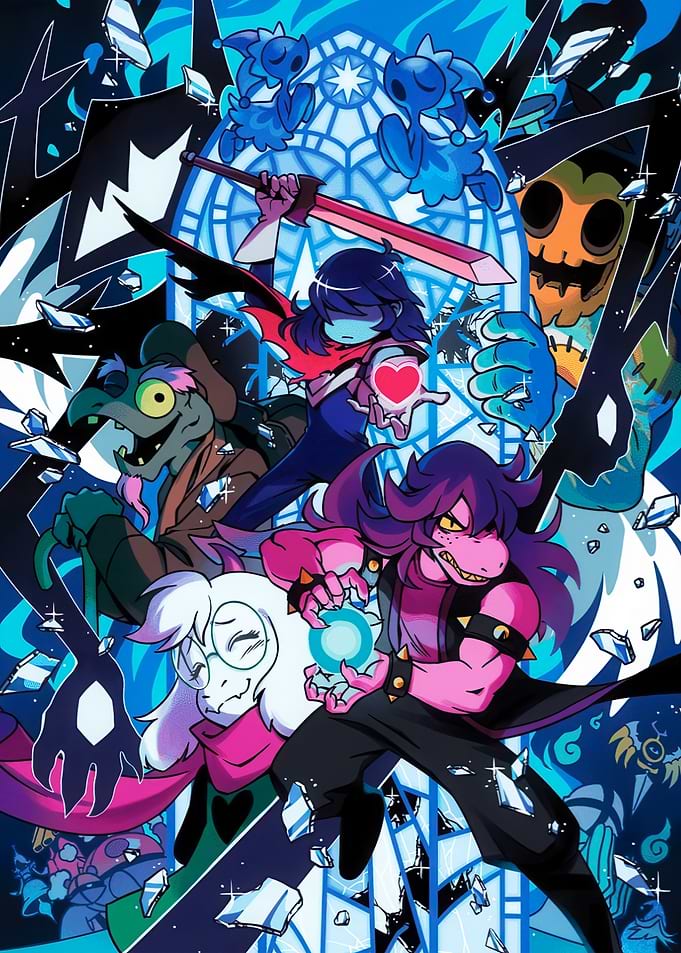 Deltarune Characters in Action