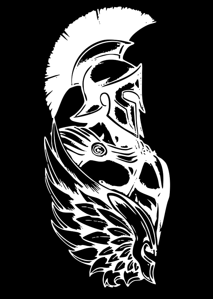 Spartan Helmet with Wings