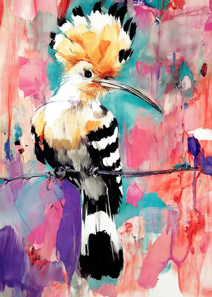Hoopoe Bird Painting