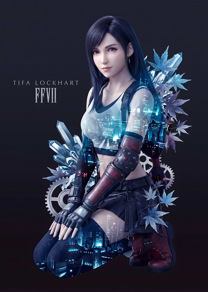 Tifa Lockhart Final Fantasy VII Digital Art