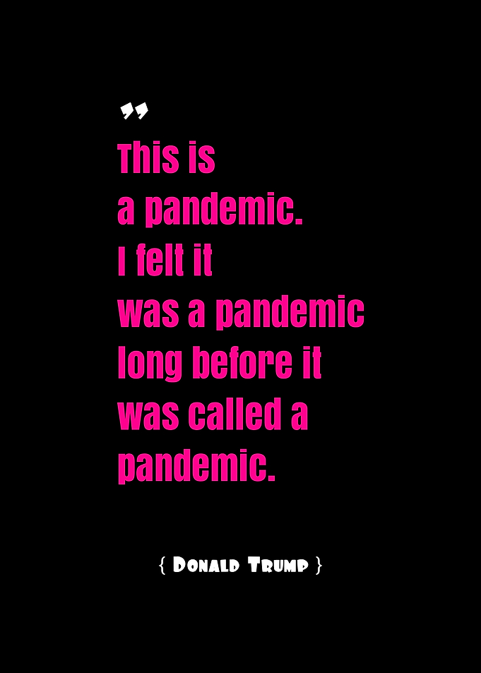 Donald Trump Pandemic Quote