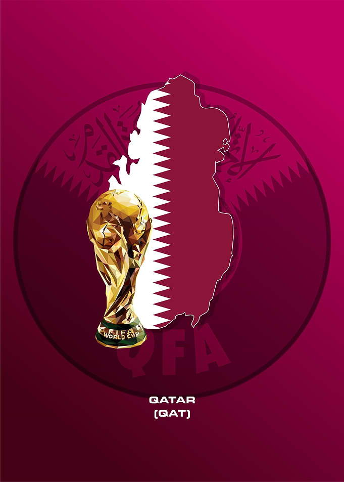 Qatar World Cup Trophy Map