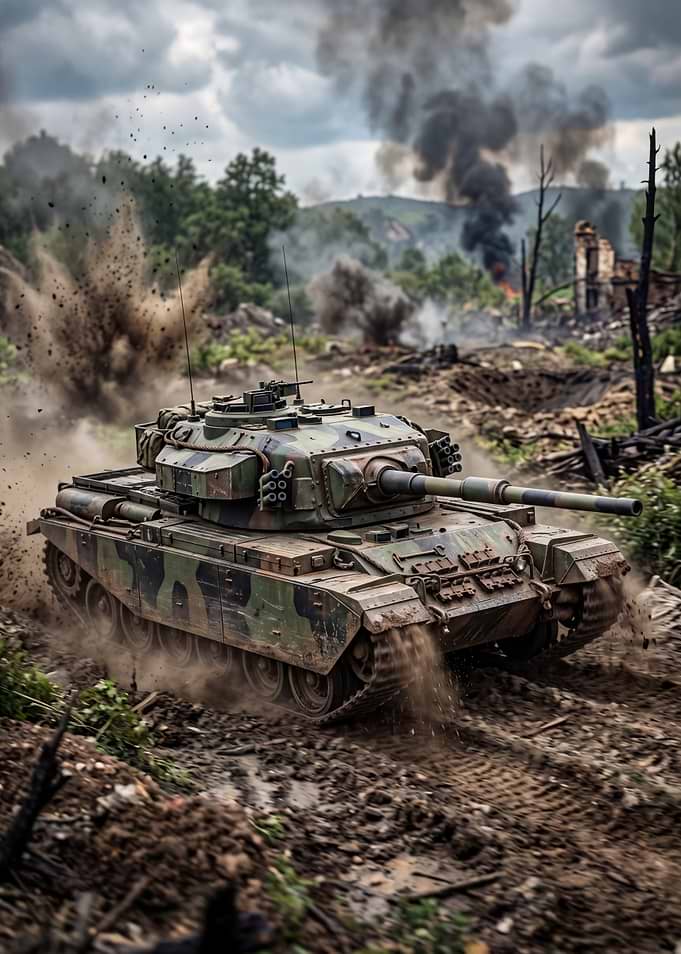 Tank in a War Zone