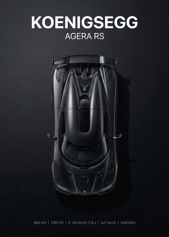 Koenigsegg Agera RS Top View